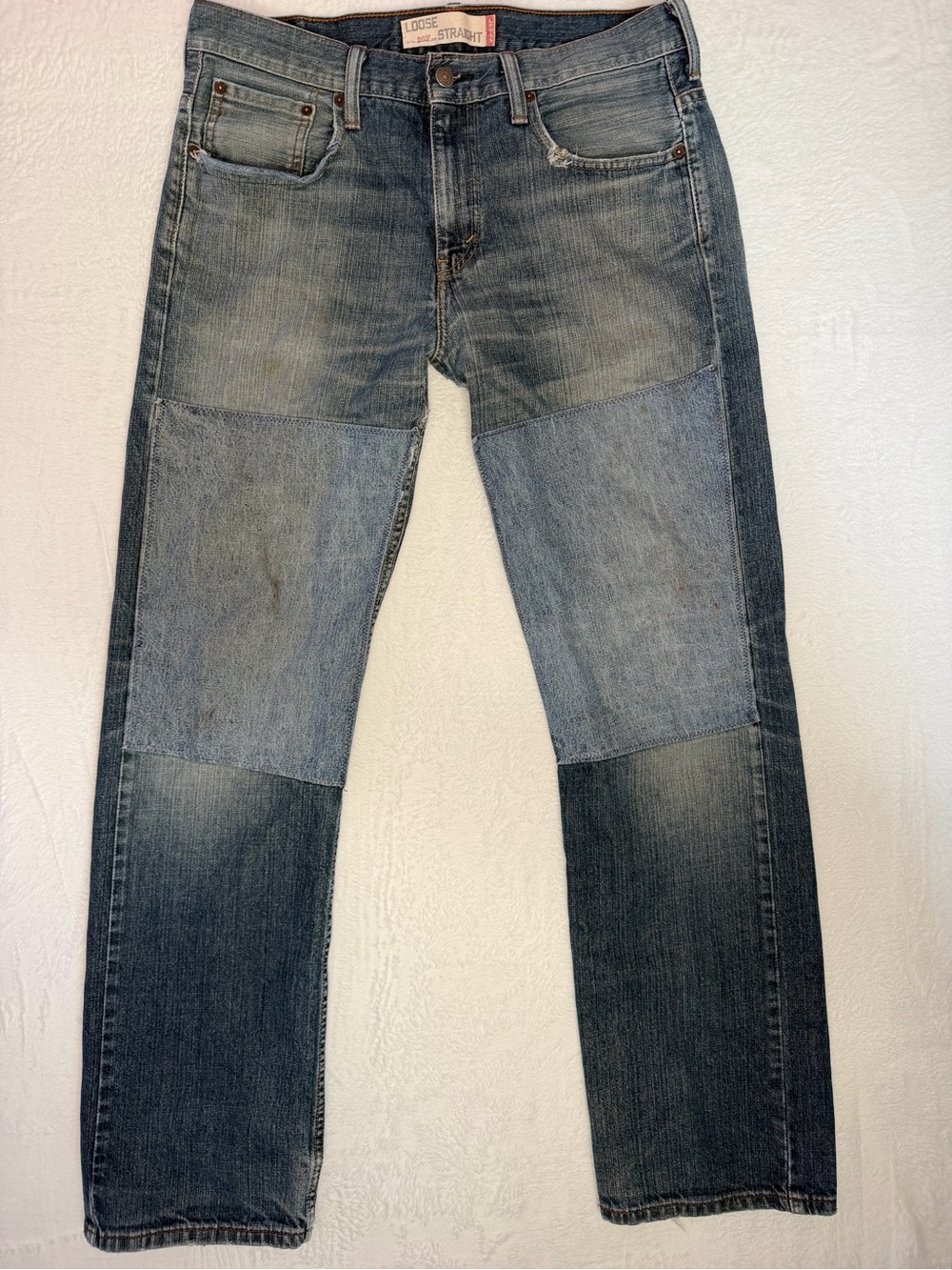 Levi's‎ 569 Jean Double knee loose Patchwork 2010 Original Baggy Fit 32x34